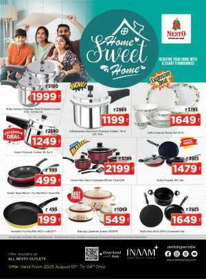 Home sweet home In Nesto Hypermarket Calicut,Malappuram,Kannur,Thrissur,Wayanad,Palakkad