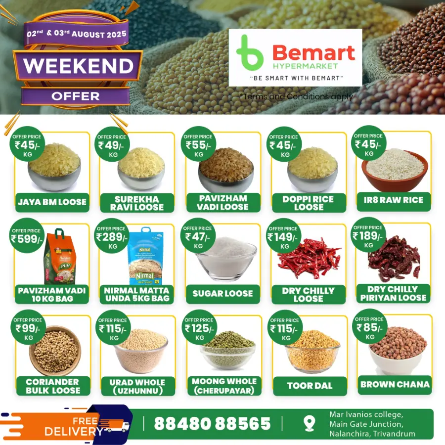 Weekend offer In Bemart Hypermarket Trivandrum