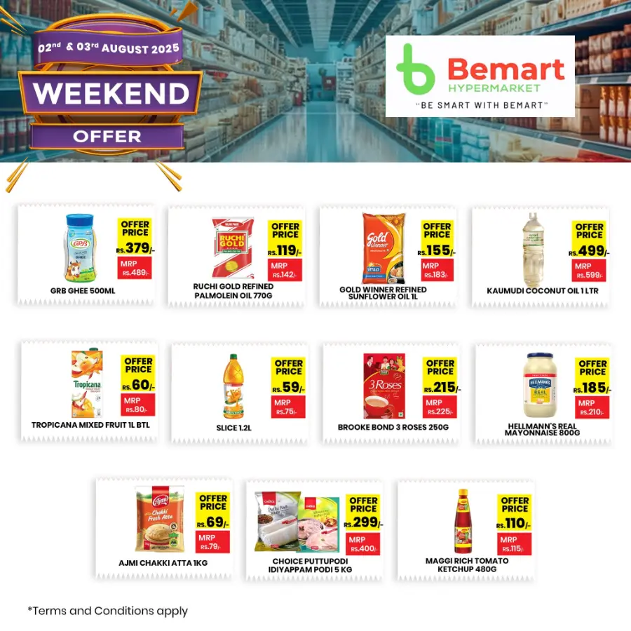 Weekend offer In Bemart Hypermarket Trivandrum