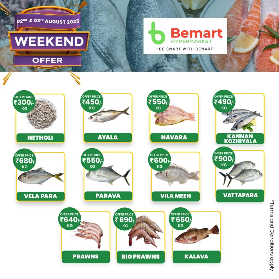 Weekend offer In Bemart Hypermarket Trivandrum