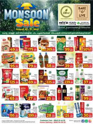 Monsoon sale In OLIVE Supermarket Malappuram