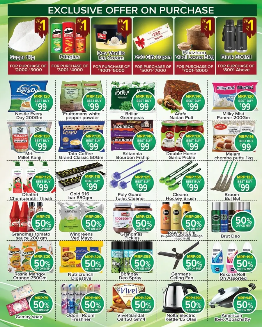 August Mega Sale In Kunnil Hypermarket Trivandrum
