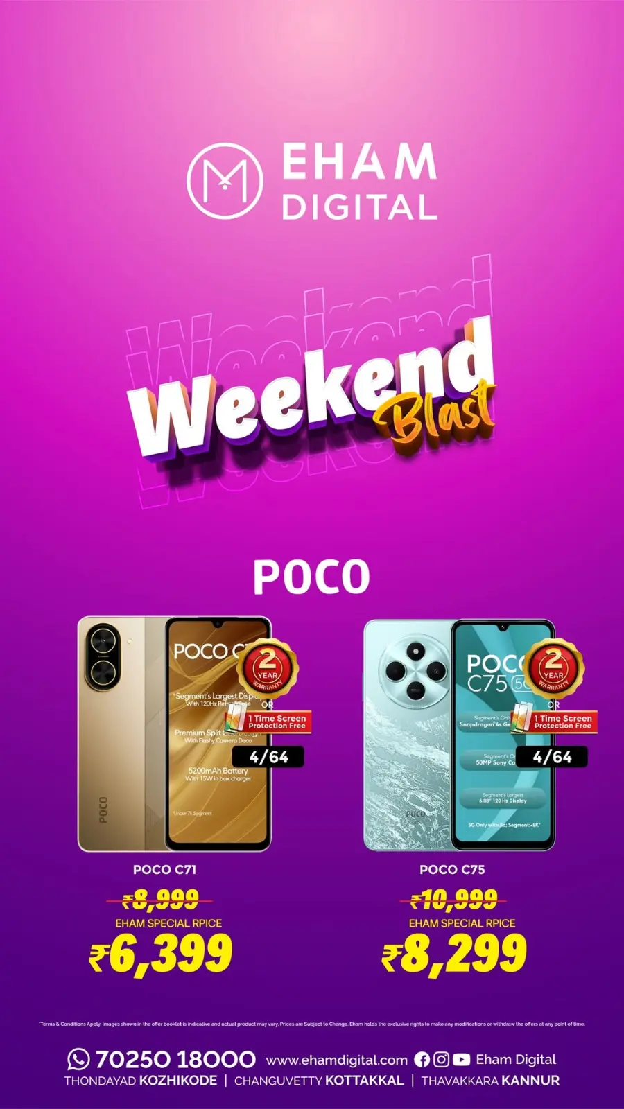 Weekend Sale In Eham Digital Kannur