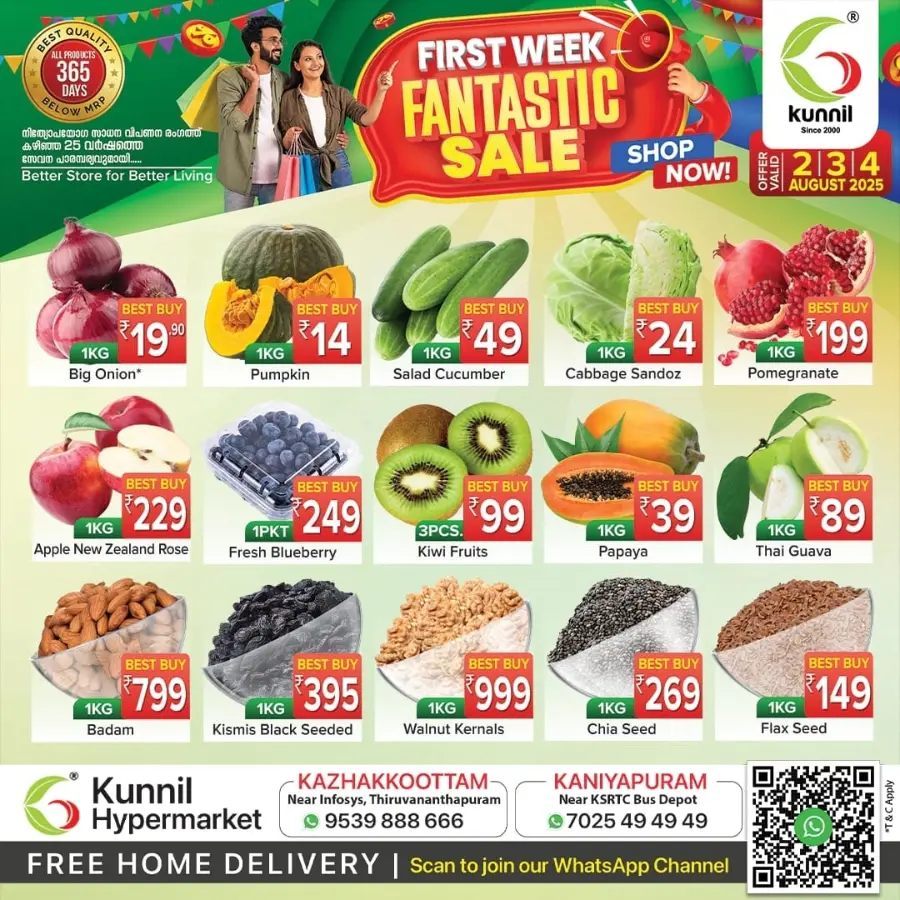 First Week Fantastic Sale In Kunnil Hypermarket Trivandrum