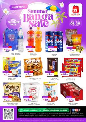 Summer Bonanza – 50% Summer Sale In Night to Night Dubai