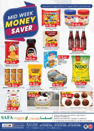 Mid Week Money Saver In SAFA Express Supermarket Abu Dhabi
