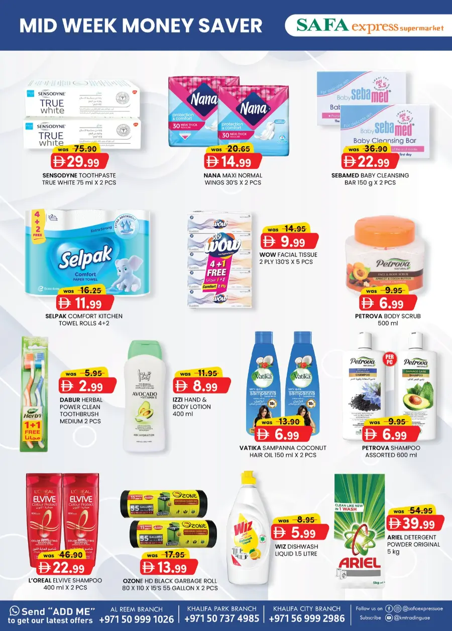 Mid Week Money Saver In SAFA Express Supermarket Abu Dhabi