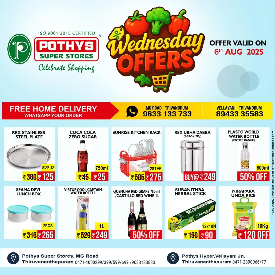 Wednesday Offer In Pothys Superstores undefined