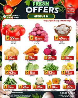 Fresh Offers In Metro Bazaar Kannur