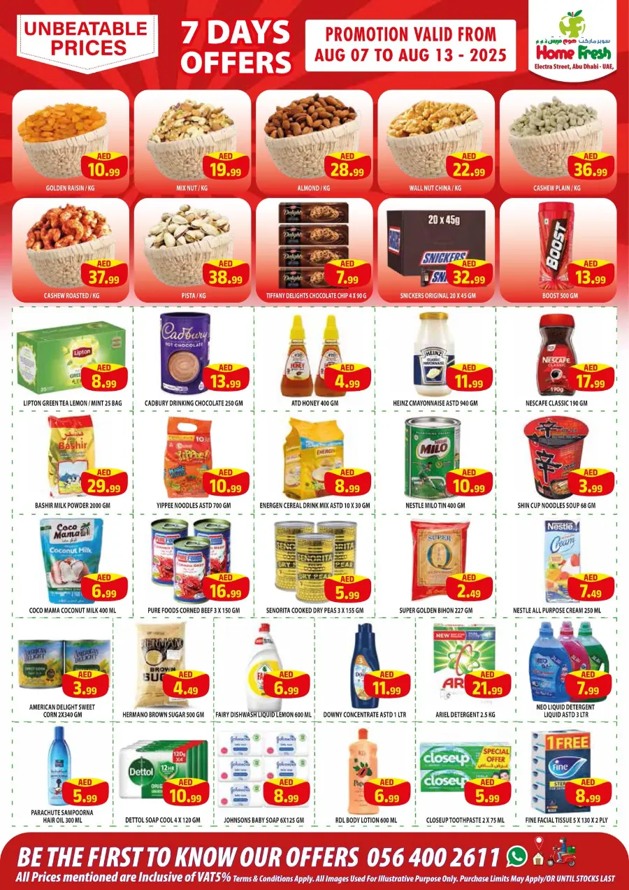 Hot Sale In Home Fresh Abu Dhabi
