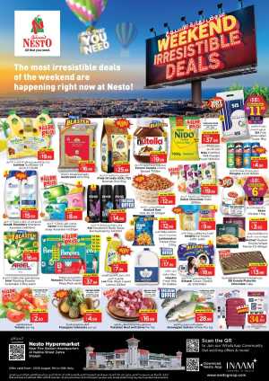 Weekend irresistable deals In Nesto Hypermarket Sharjah / Ajman