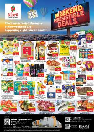 Weekend irresistable deals In Nesto Hypermarket Fujairah