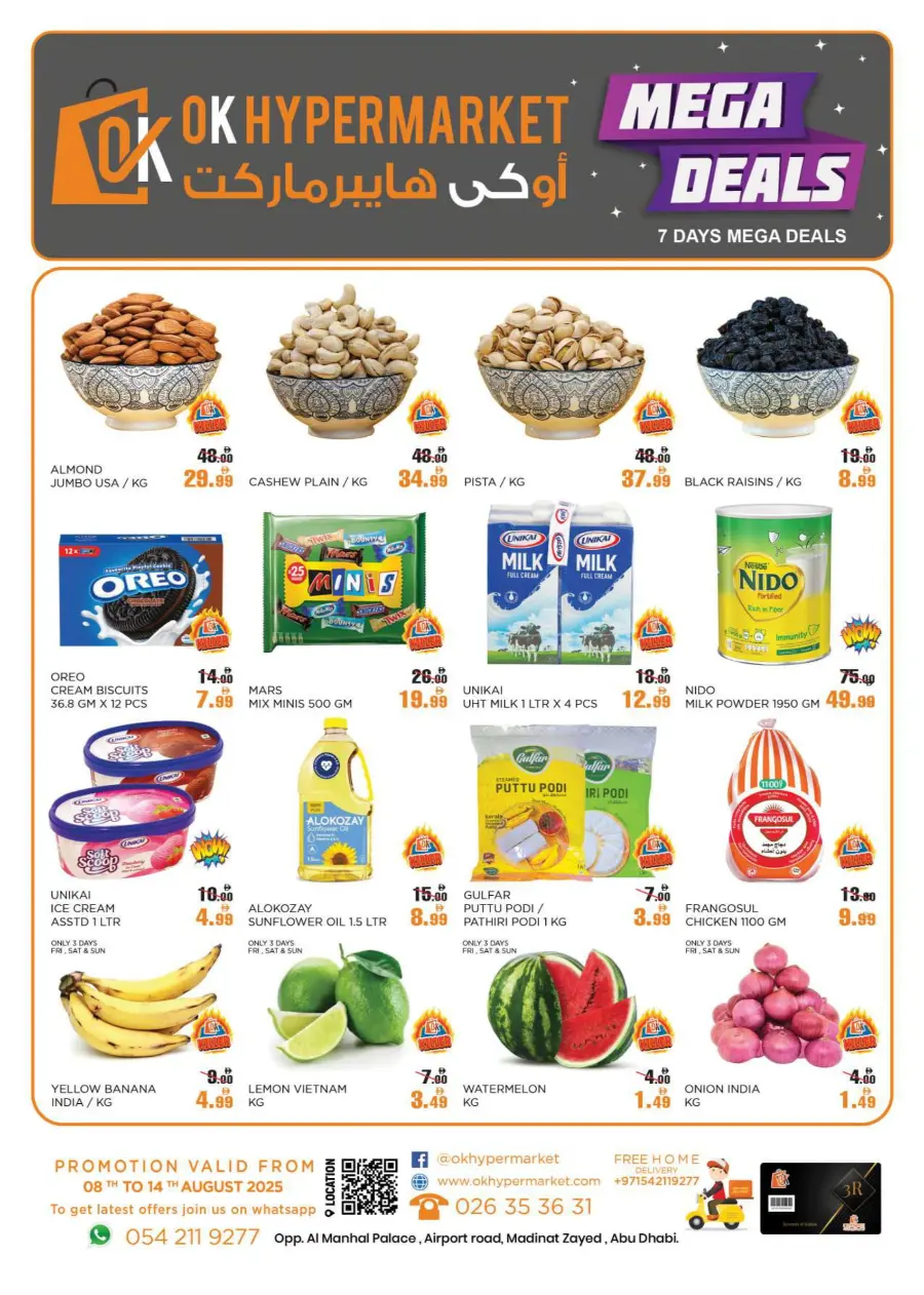 7 Days Mega Deals In OK Hypermarket Abu Dhabi