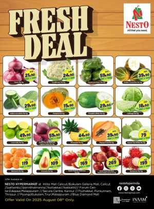 Fresh Deal In Nesto Hypermarket Calicut,Malappuram,Kannur,Thrissur,Palakkad