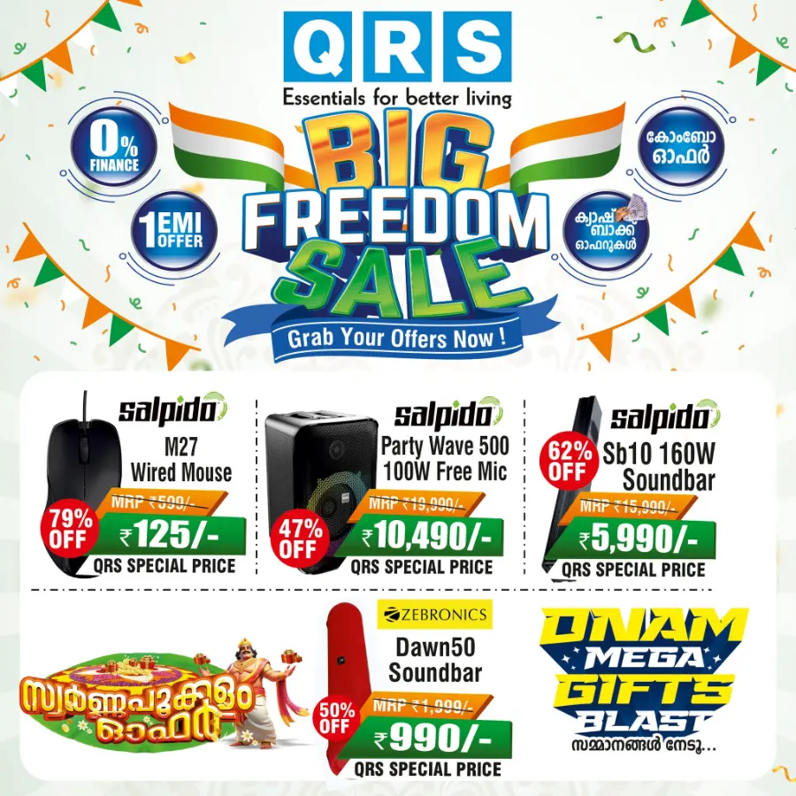 Big Freedom sale In QRS Retail undefined