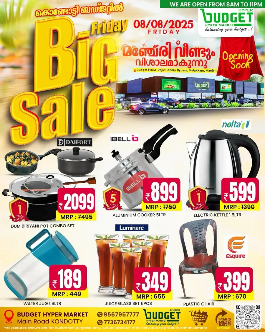 Friday big sale In Budget Hypermarket Malappuram