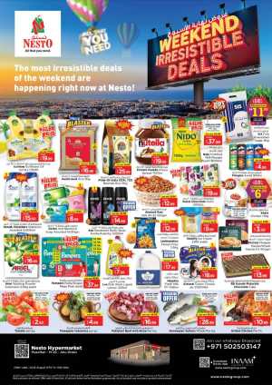 Save Up to 50% on Weekend Irresistible Deals In Nesto Hypermarket Abu Dhabi