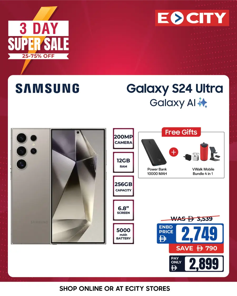 3-Day Super Deals on Smartphones, MacBooks & Tablets! In Ecity Electronics Sharjah / Ajman