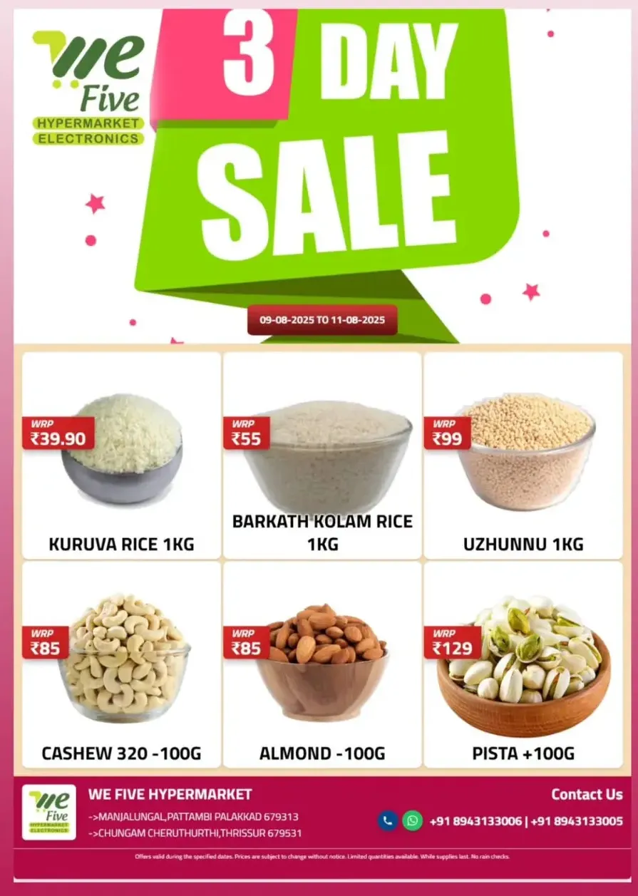 3 day sale In We Five Hypermarket undefined