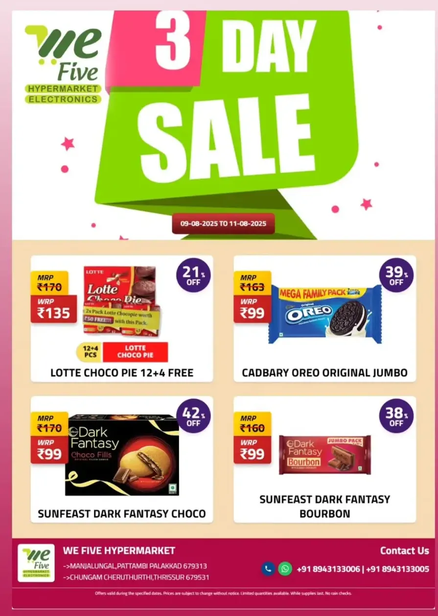 3 day sale In We Five Hypermarket undefined