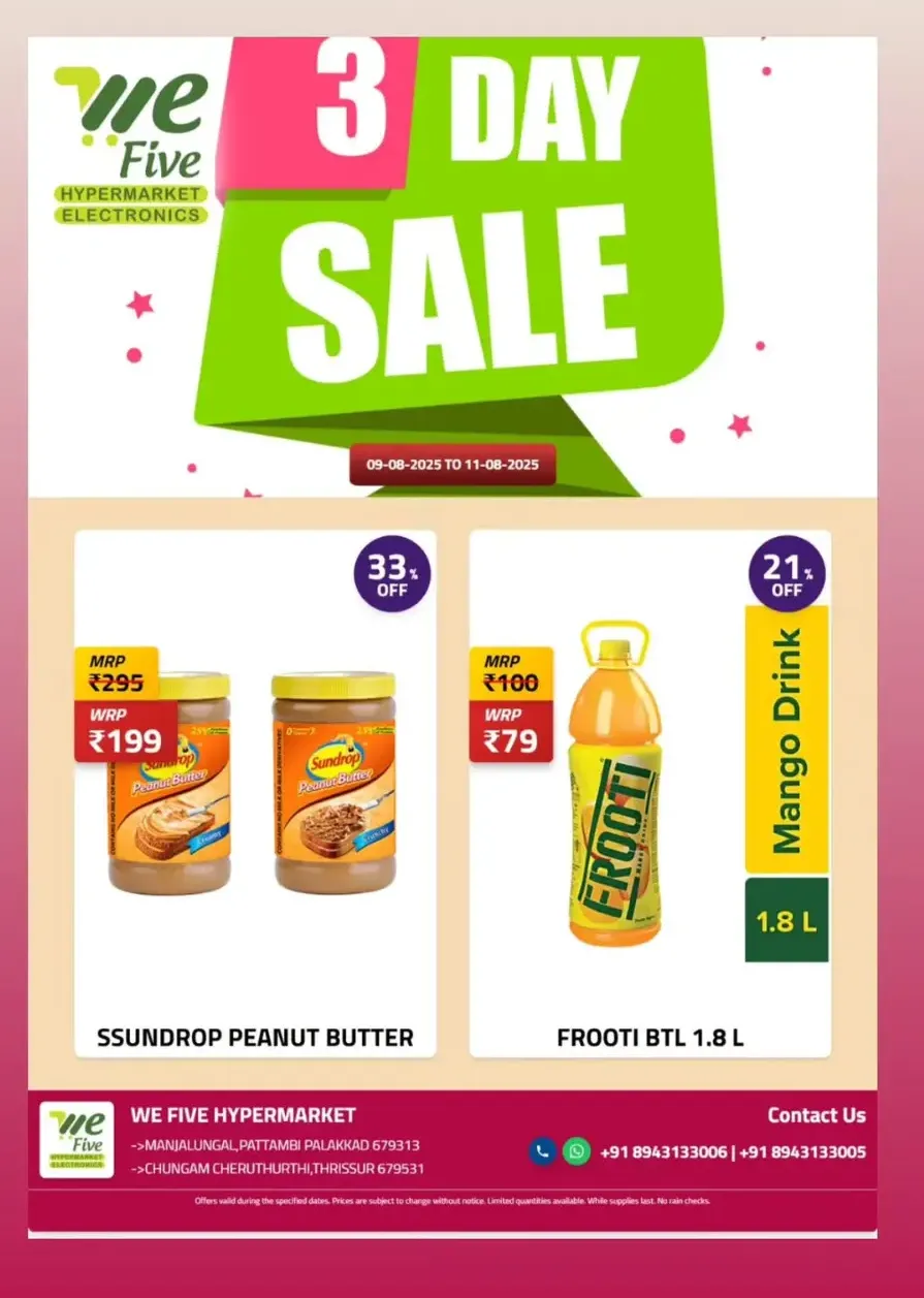 3 day sale In We Five Hypermarket undefined