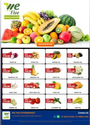 Saturday offer In We Five Hypermarket Thrissur