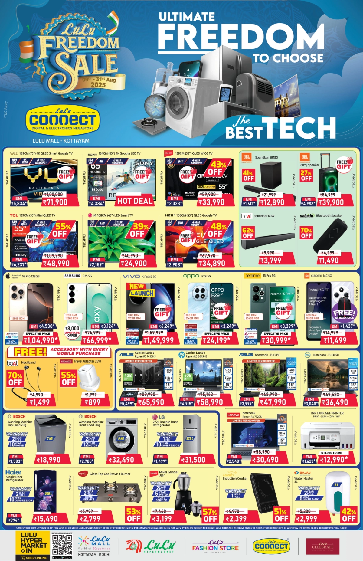 Freedom Sale: Top Offers on Electronics & Appliances In Lulu Hypermarket undefined