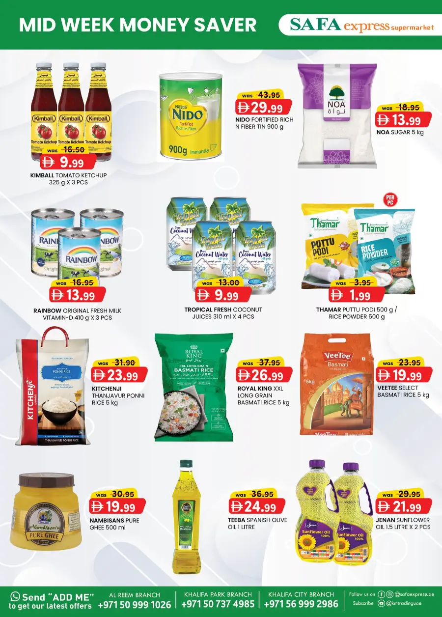 Mid Week Money Saver In SAFA Express Supermarket Abu Dhabi