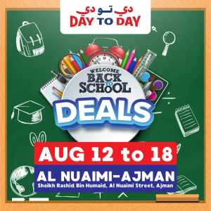 Back to school deals In Day to Day Sharjah / Ajman