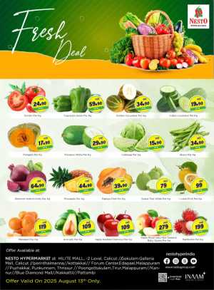 Fresh Deal In Nesto Hypermarket Calicut,Malappuram,Kannur,Thrissur,Palakkad
