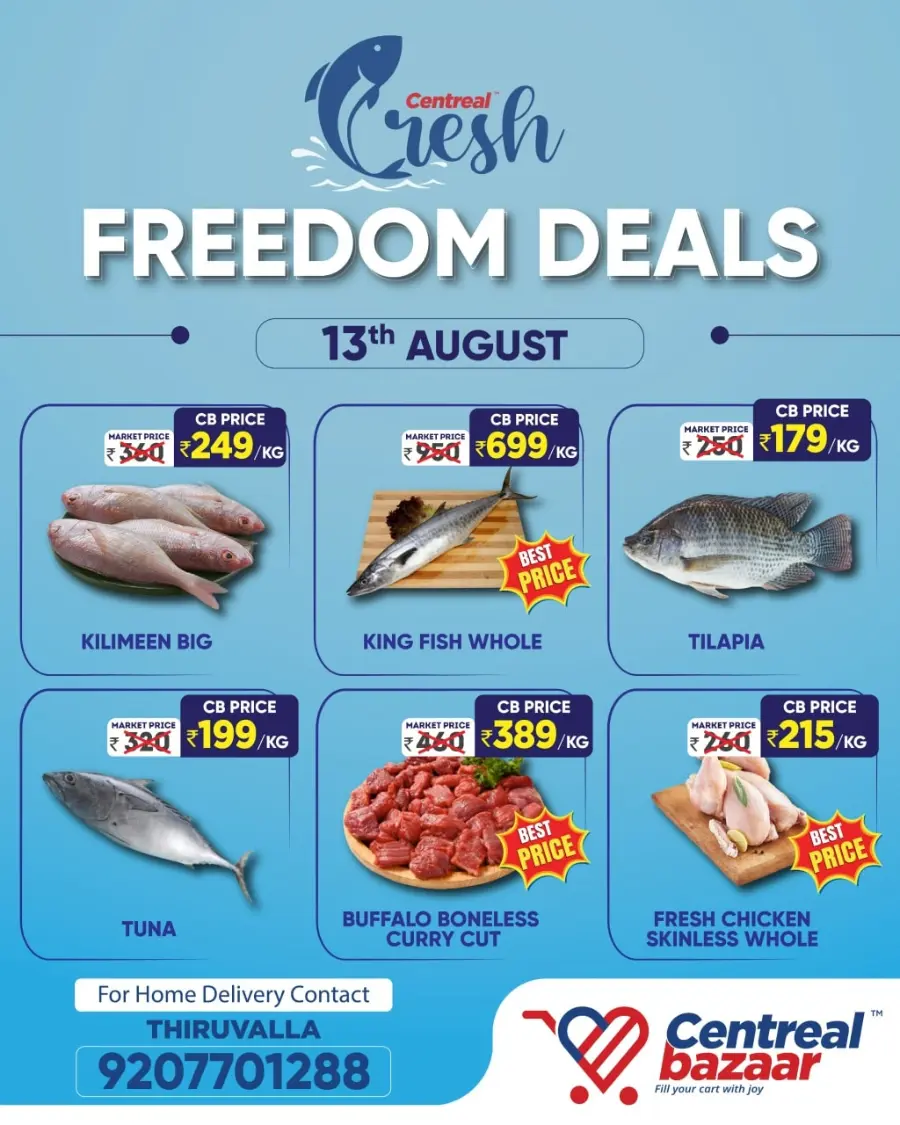 Freedom deals In Centreal Bazaar Pathanamthitta