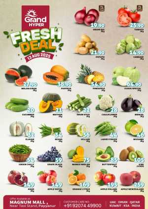Fresh Deal In Grand Hypermarket Kannur