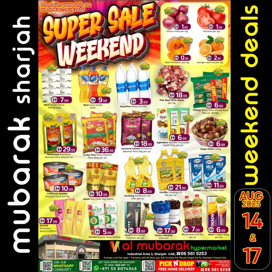 Weekend super sale In Mubarak Hypermarket Sharjah / Ajman