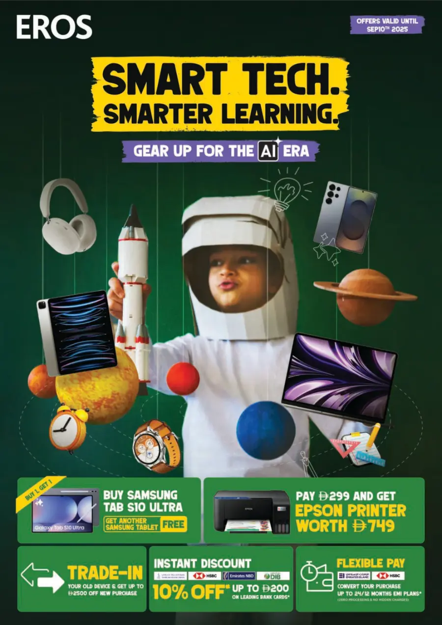 Top Electronics & Gadgets – Back-to-School Deals In EROS Dubai