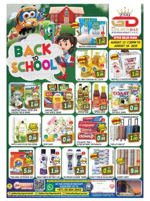 Top Back-to-School Deals In ZSH Golden Day Hypermarket Dubai