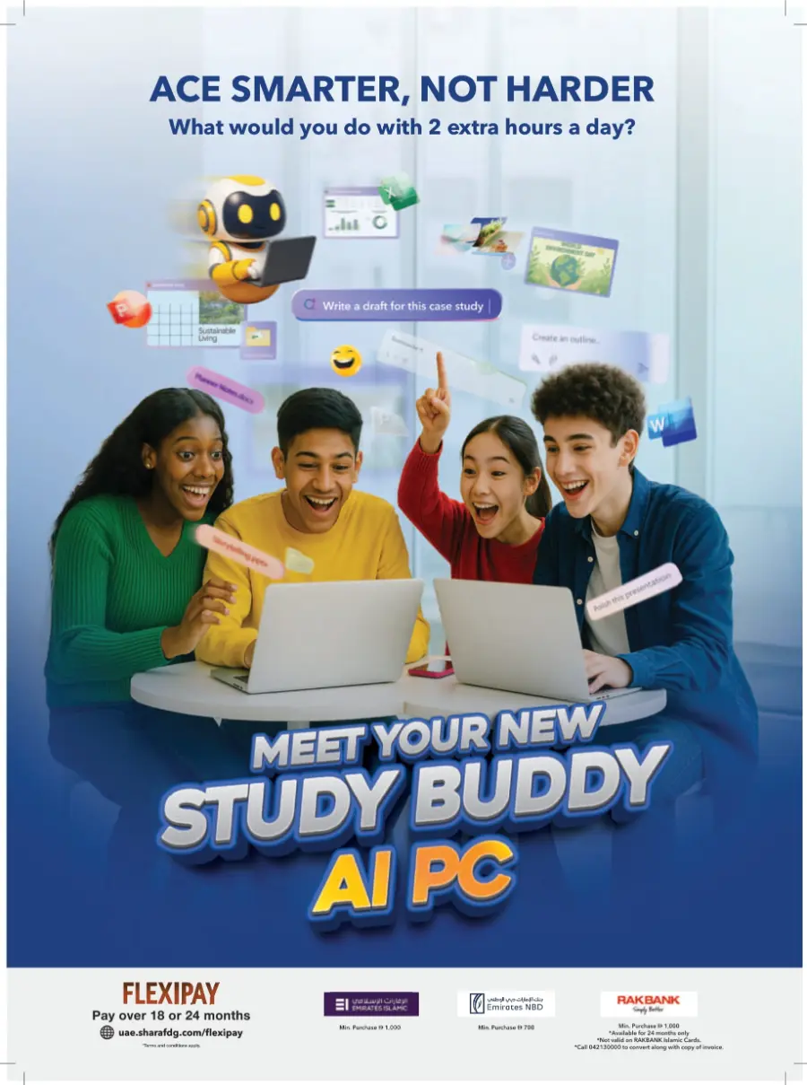Back-to-School Promotion – Electronics & Gadgets In Sharaf DG Sharjah / Ajman
