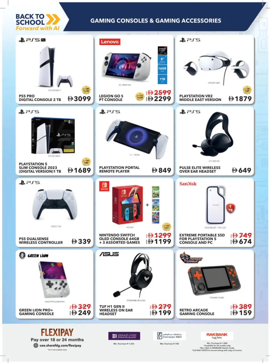 Back-to-School Promotion – Electronics & Gadgets In Sharaf DG Sharjah / Ajman