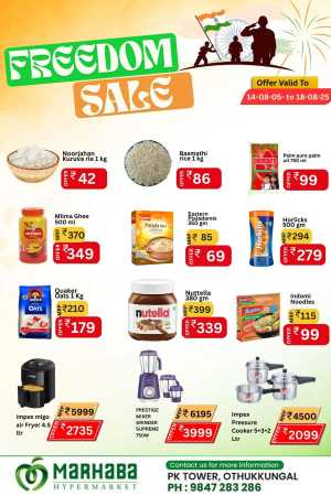 Freedom sale In Marhaba Group Malappuram