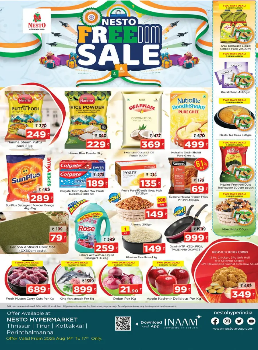 Great Freedom Sale – Top Mega Offers, Limited Time In Nesto Hypermarket Malappuram