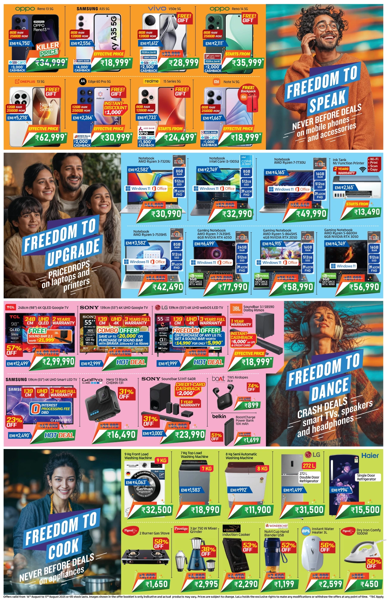 Freedom Flash Sale – Just 4 Days In Lulu Hypermarket Ernakulam