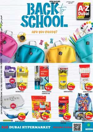 Back to school In A2Z Dubai Hypermarket Riyadh,Jubail