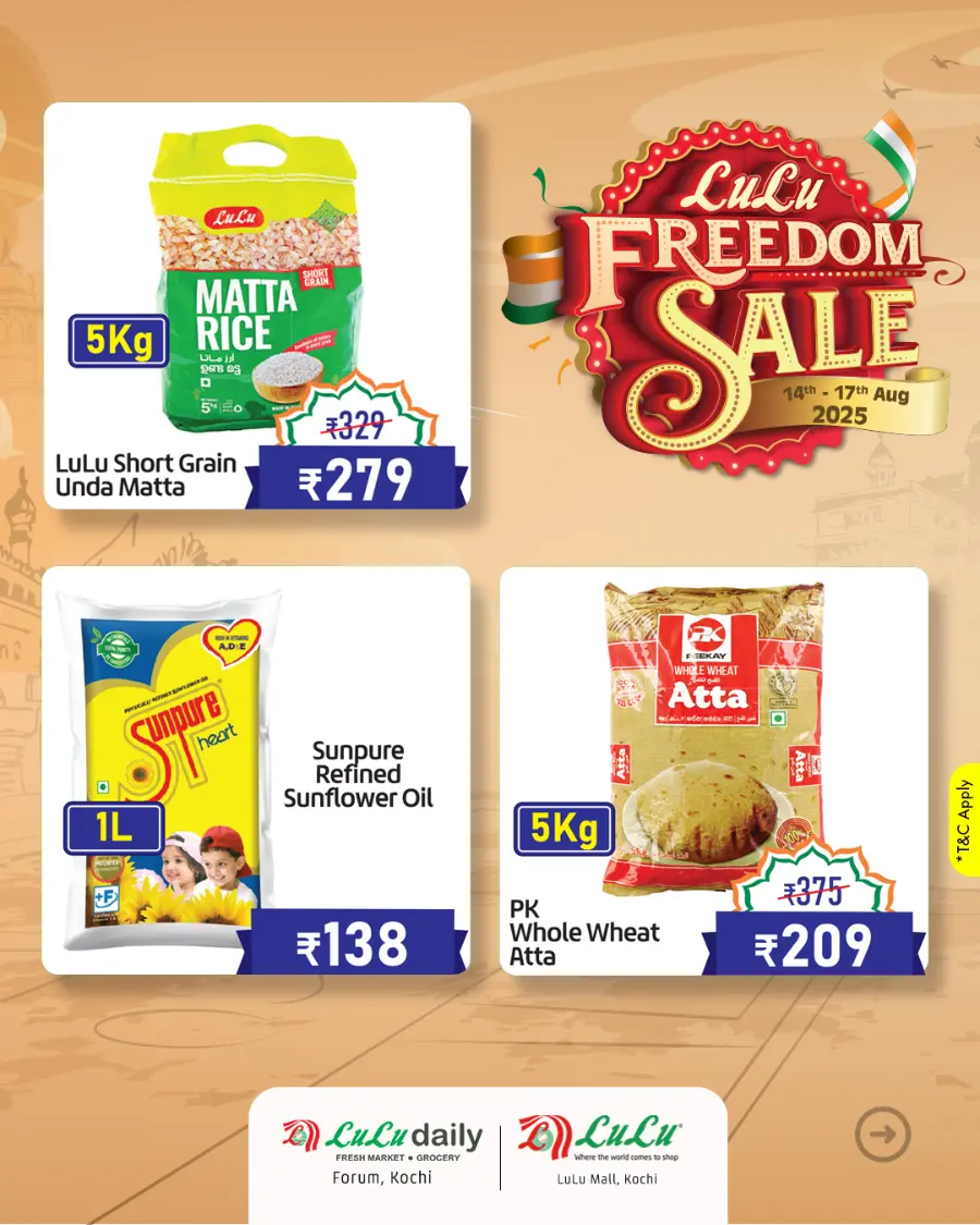 Hurry! Great Freedom Sale – Shop Now In Lulu Hypermarket Ernakulam