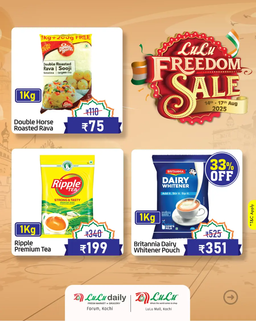Hurry! Great Freedom Sale – Shop Now In Lulu Hypermarket Ernakulam