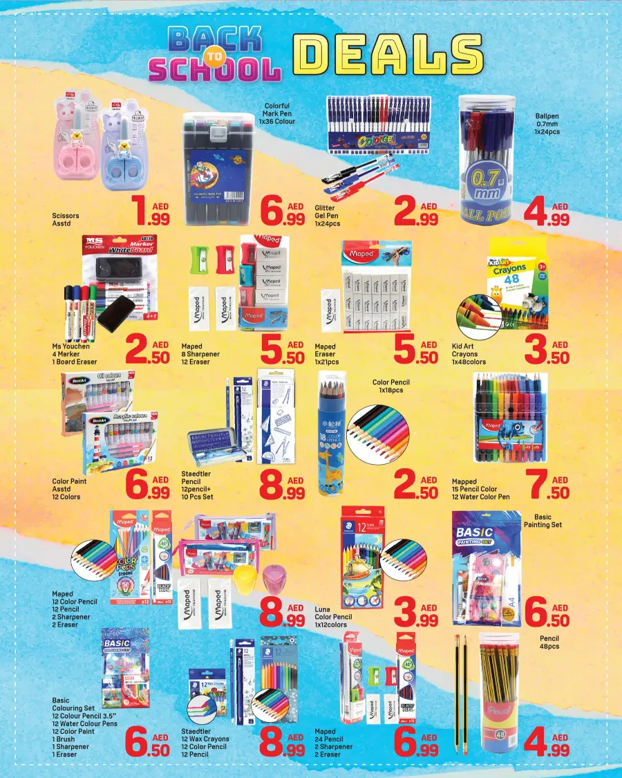 Back to school deals In Day to Day Sharjah / Ajman