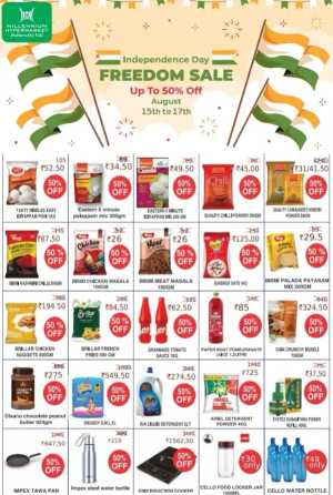 Freedom sale up to 50 % off In Millennium Hypermarket Ernakulam