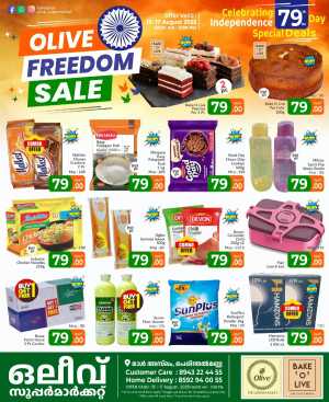 Freedom sale In OLIVE Supermarket Malappuram