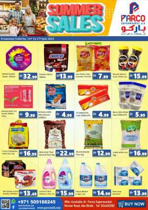 Summer Sale In PARCO Hypermarket Abu Dhabi