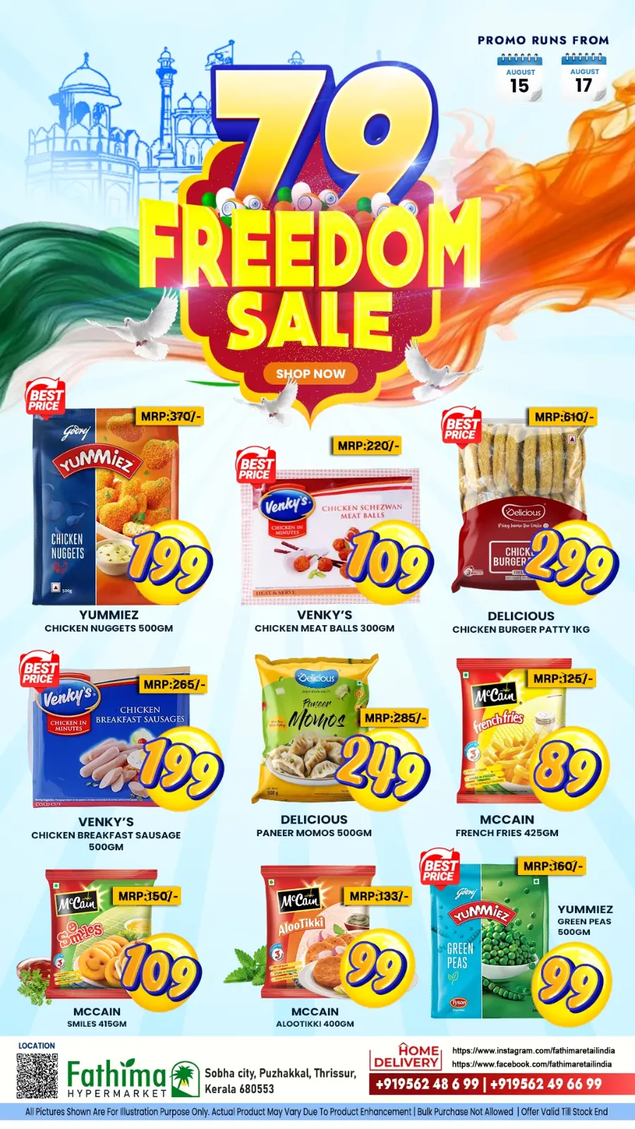 Freedom Mega Sale – Limited Time Offers In Fathima Hypermarket Thrissur