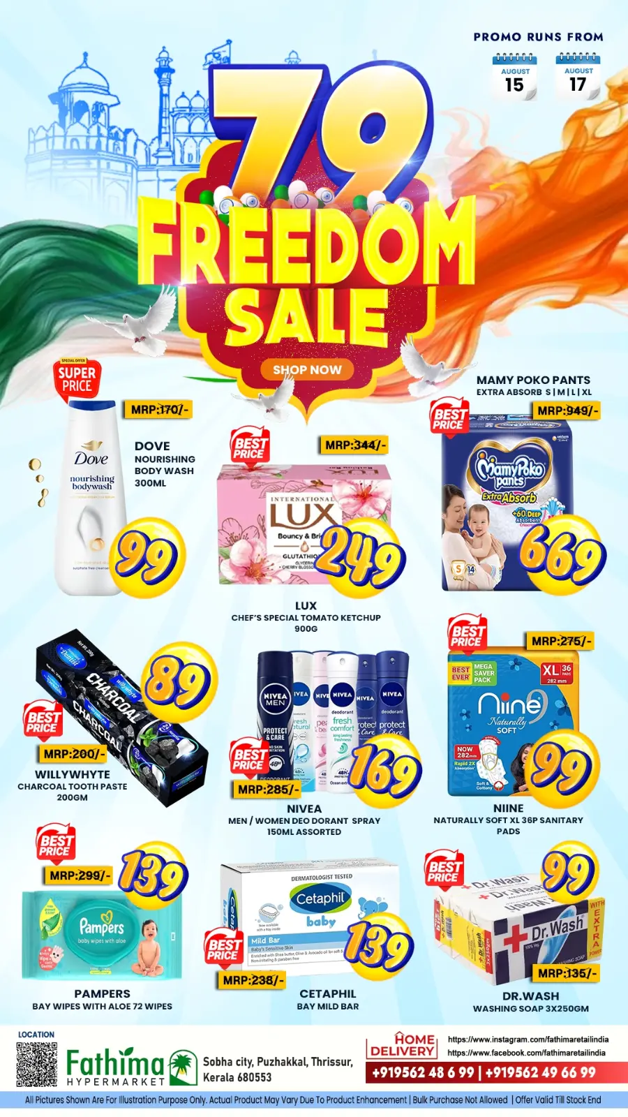 Freedom Mega Sale – Limited Time Offers In Fathima Hypermarket Thrissur