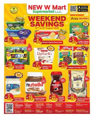Weekend Savings In New W Mart Dubai